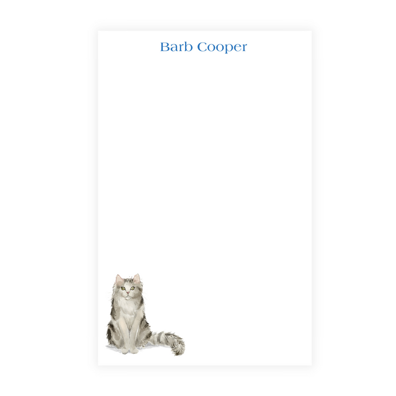 Ragamuffin Cat Personalized Note Pad