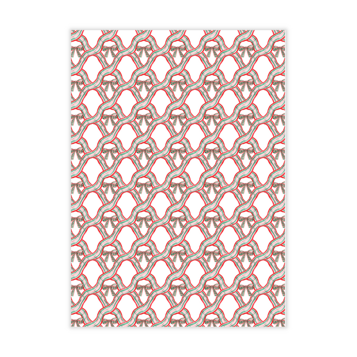 Red Plaid + Greenery Holiday Photo Card