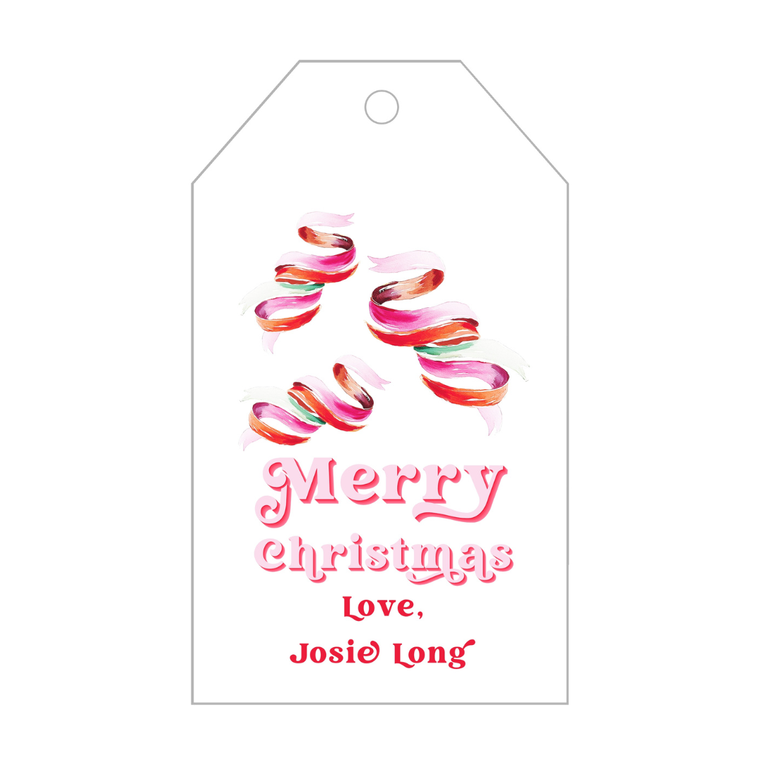 Christmas Ribbons Gift Tags
