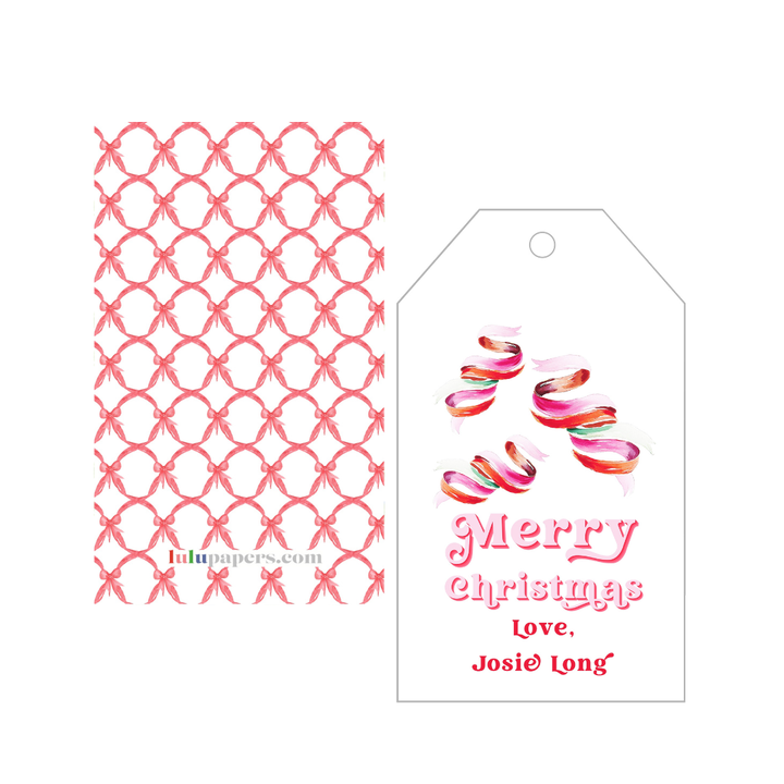 Christmas Ribbons Gift Tags