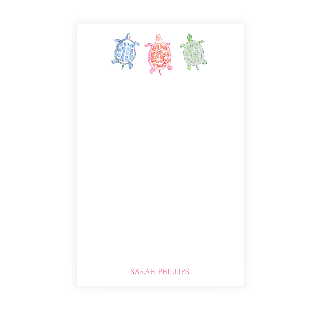 Sea Turtle Trio Personalized Note Pad