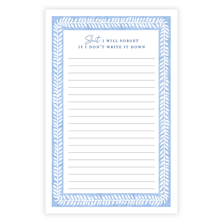 Sh!t I'll Forget Note Pad