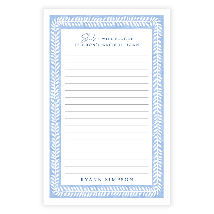 Sh!t I'll Forget Note Pad
