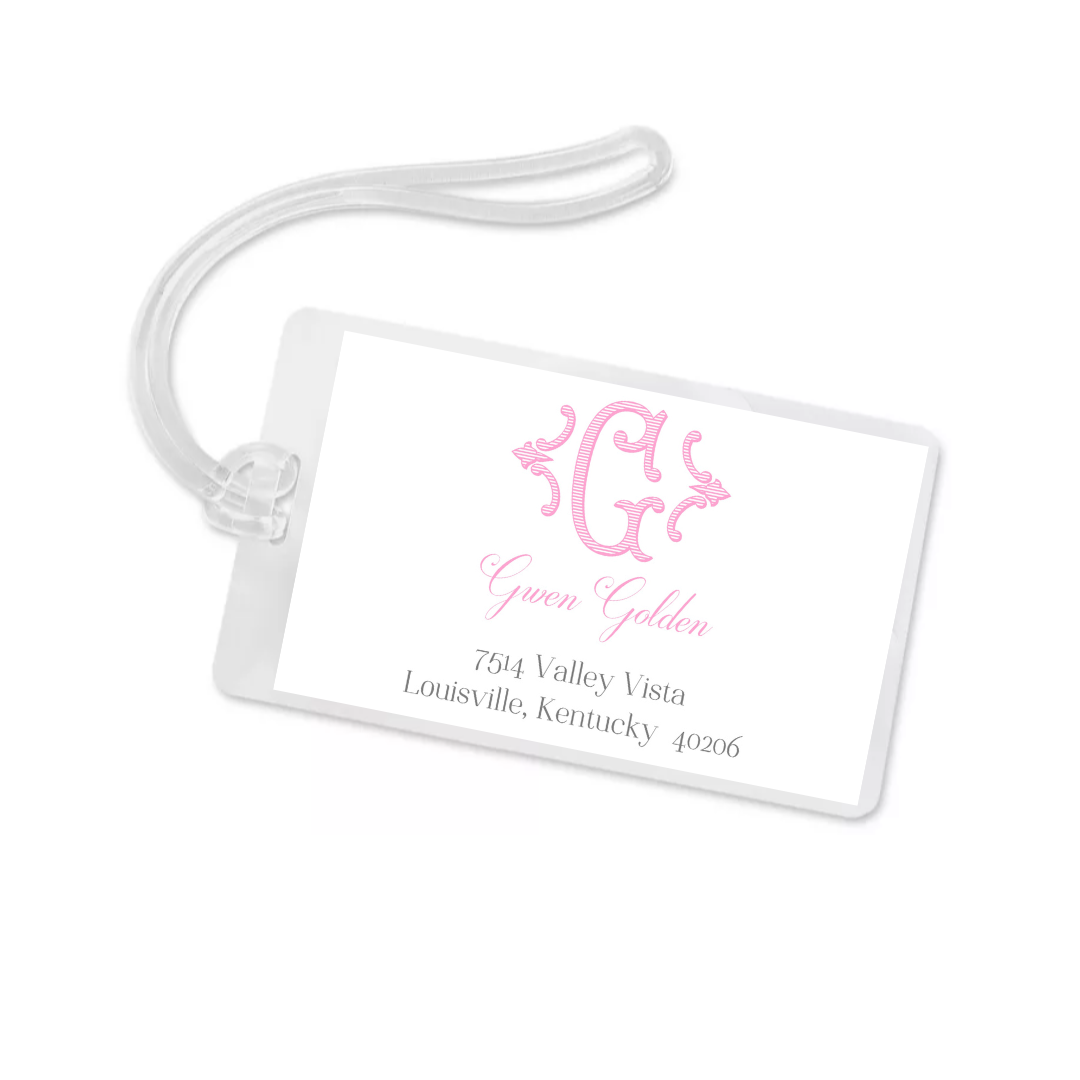 Single Monogram Bag Tag
