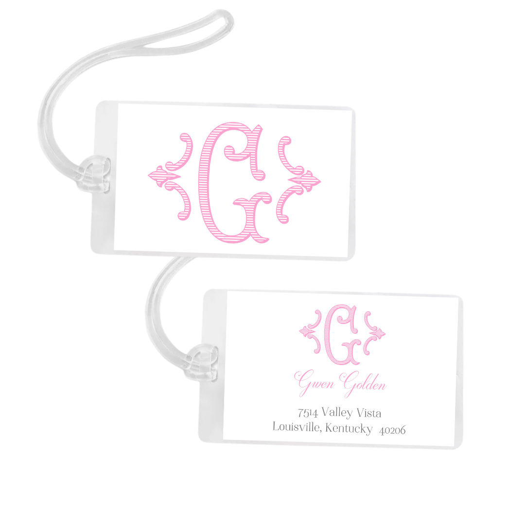 Single Monogram Bag Tag