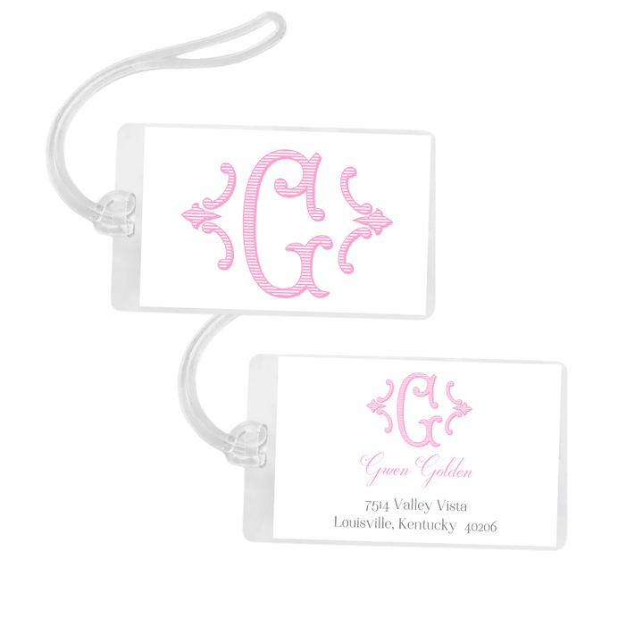 Single Monogram Bag Tag