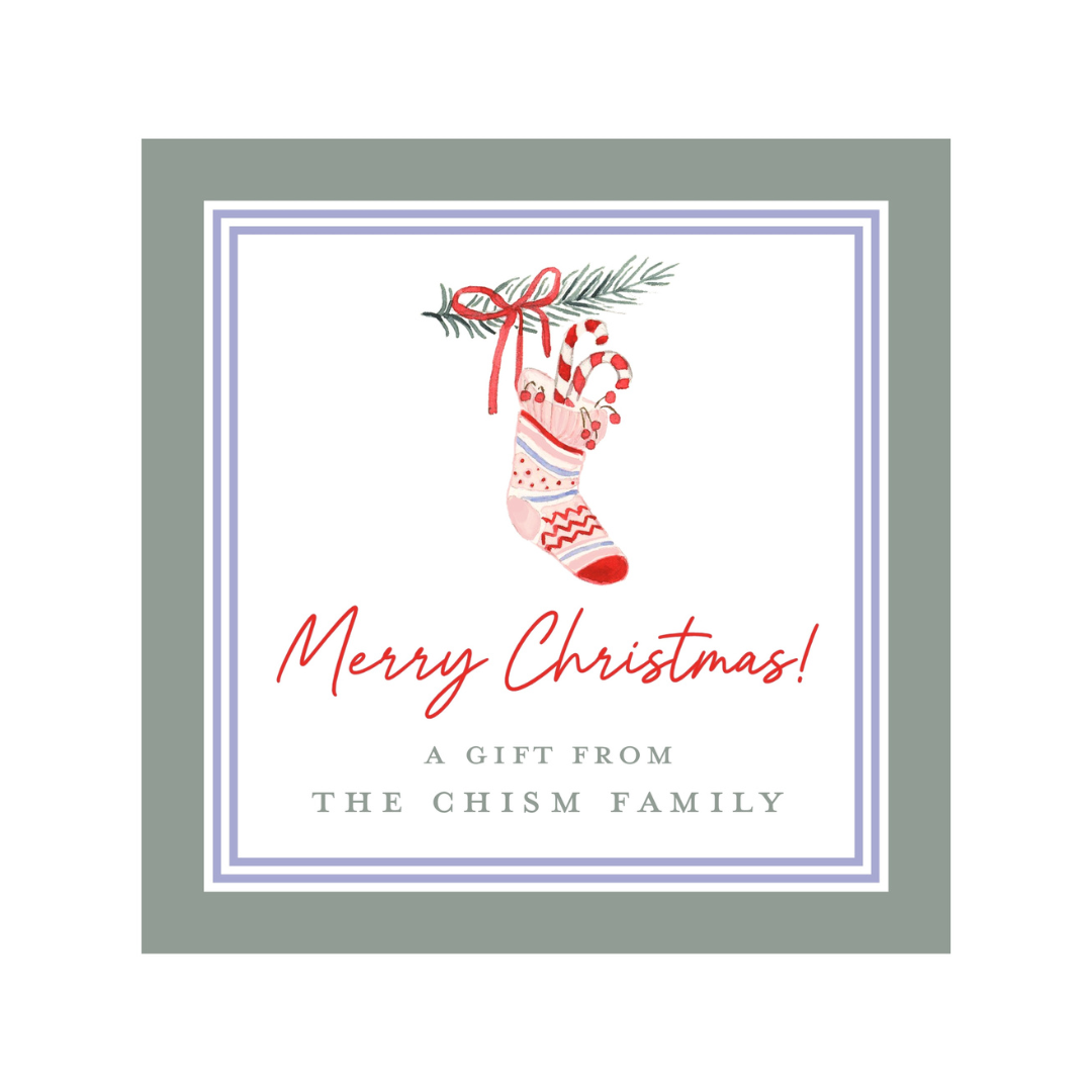 Christmas Stocking Holiday Stickers