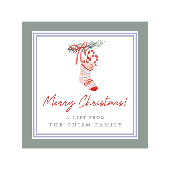 Christmas Stocking Holiday Stickers