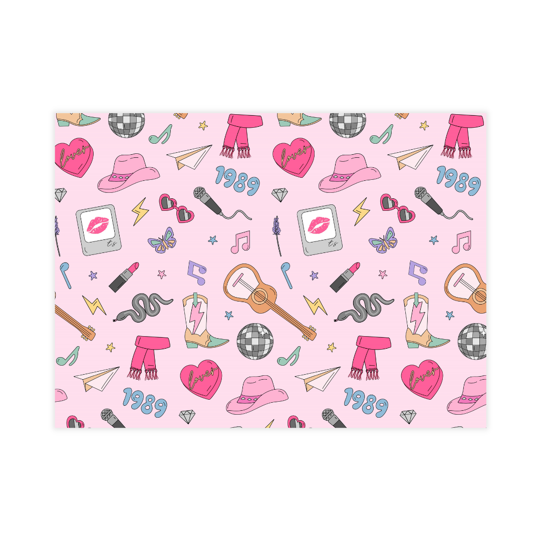 Swiftie Icons Personalized Large Flat Note Cards