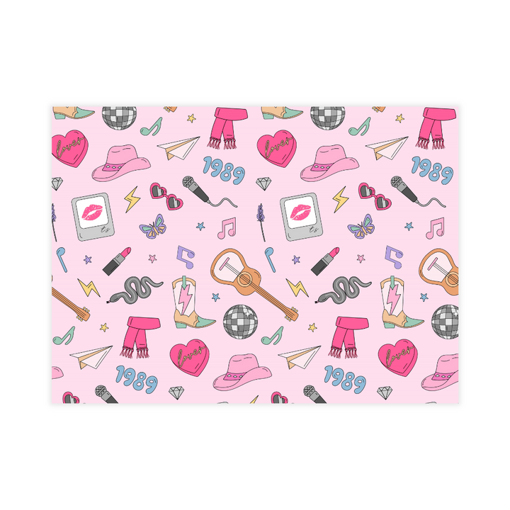 Swiftie Icons Personalized Large Flat Note Cards