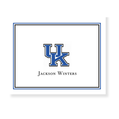 Custom College Logo + Border Personalized Note Cards