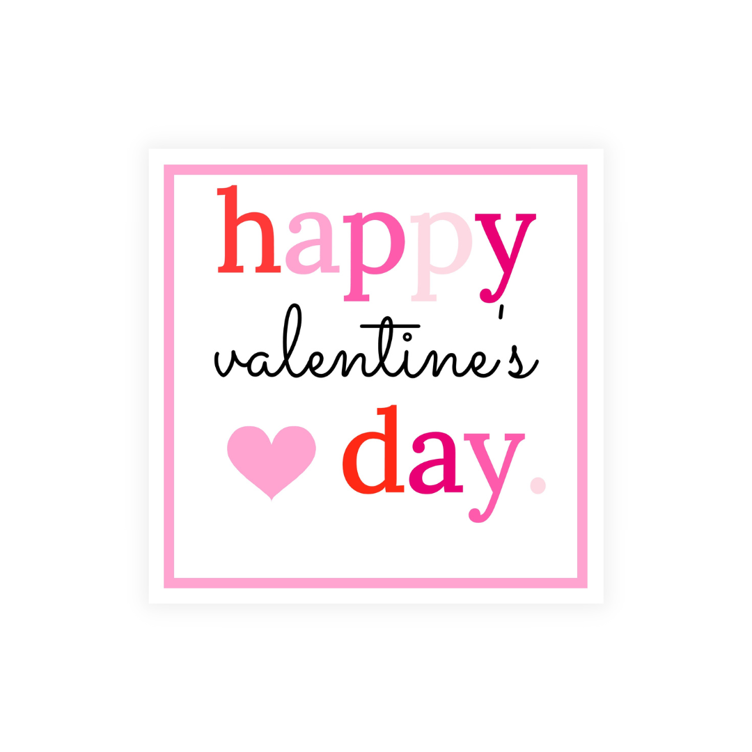 Happy Valentine's Day! Choice of Stickers or Cards