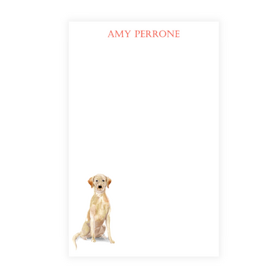 Yellow Labrador Personalized Note Pad