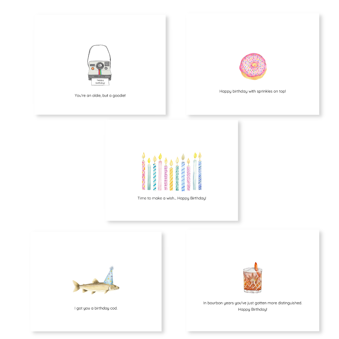 Charming Birthday Card Set