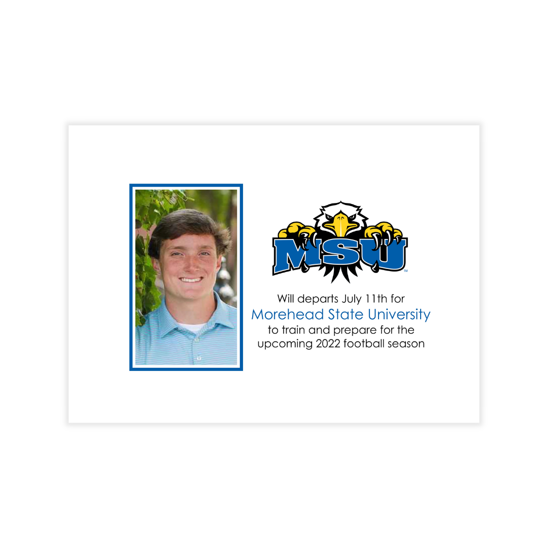 School Logo Graduation Invitation + Photos