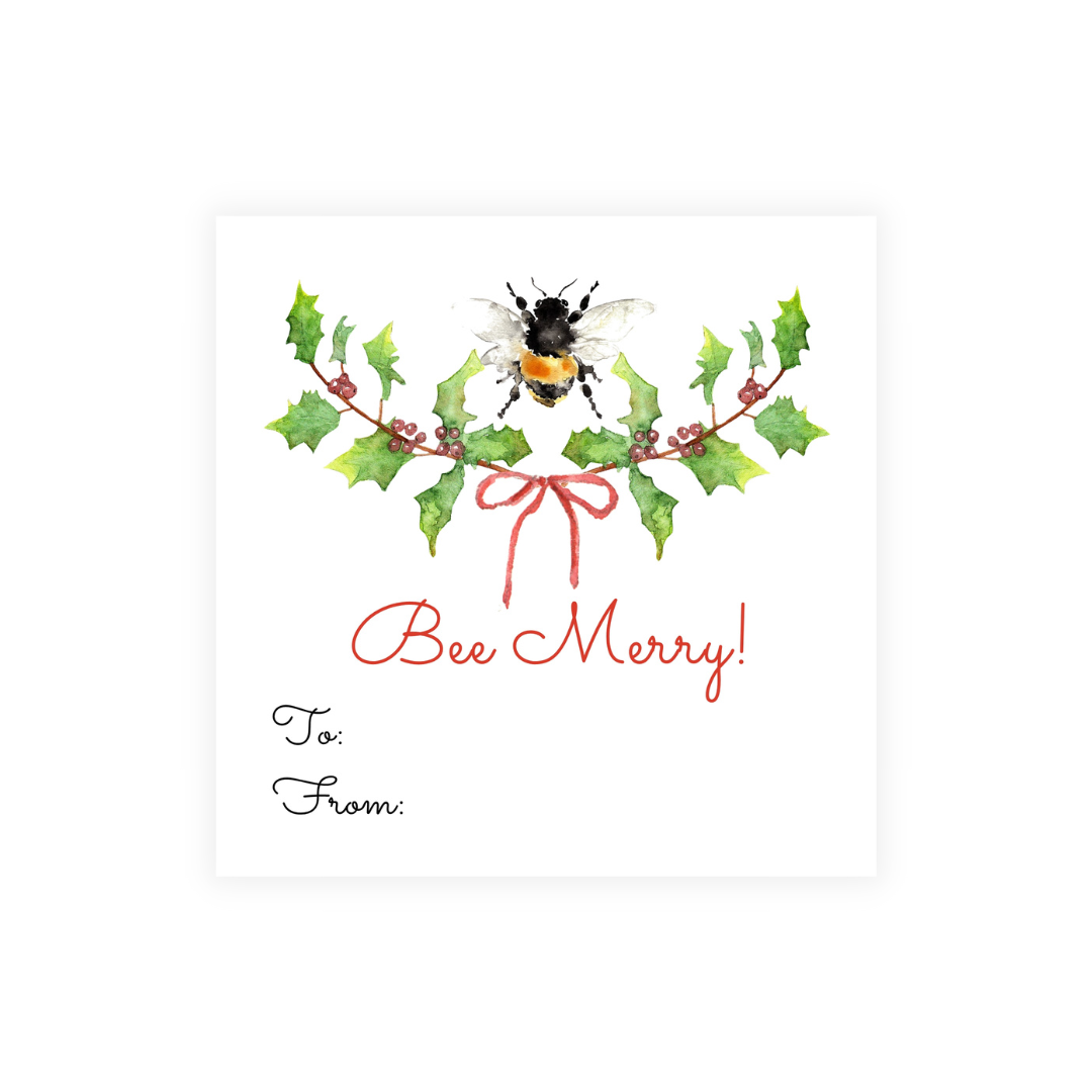 Bee Merry Holiday Stickers