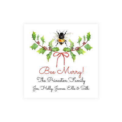 Bee Merry Holiday Stickers
