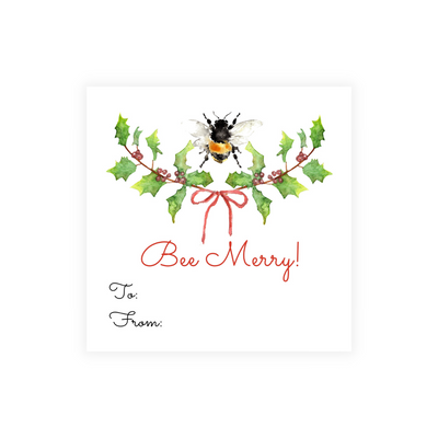Bee Merry Holiday Stickers