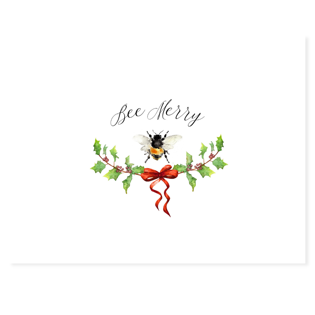 Bee Merry Holiday Note Cards