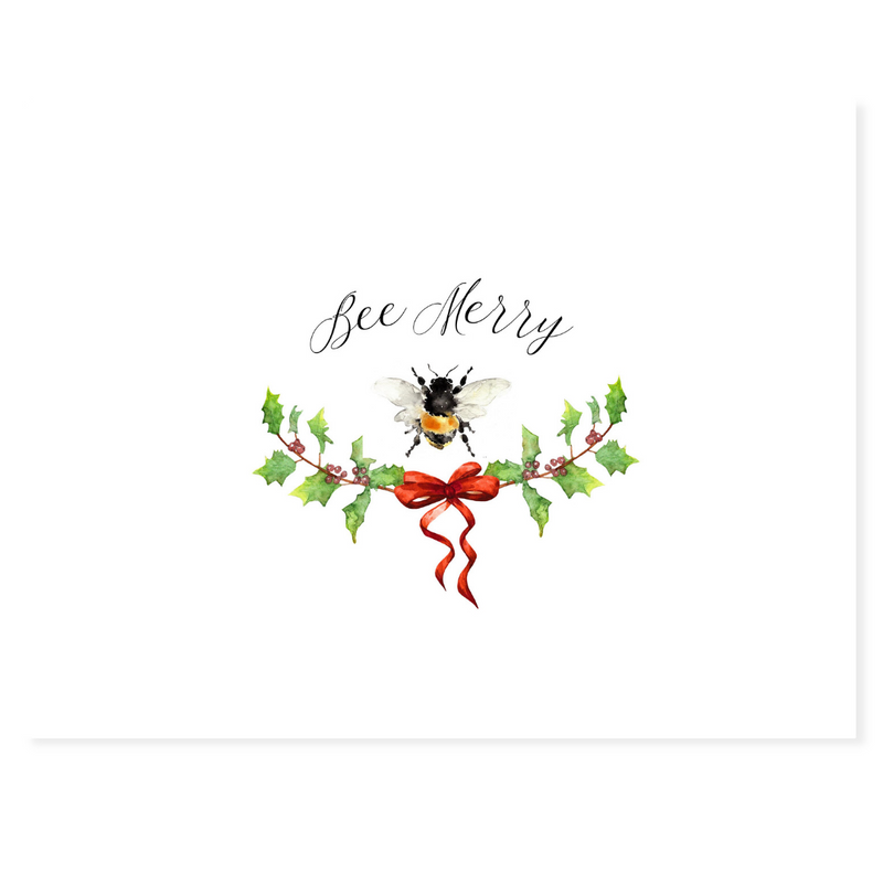 Bee Merry Holiday Note Cards