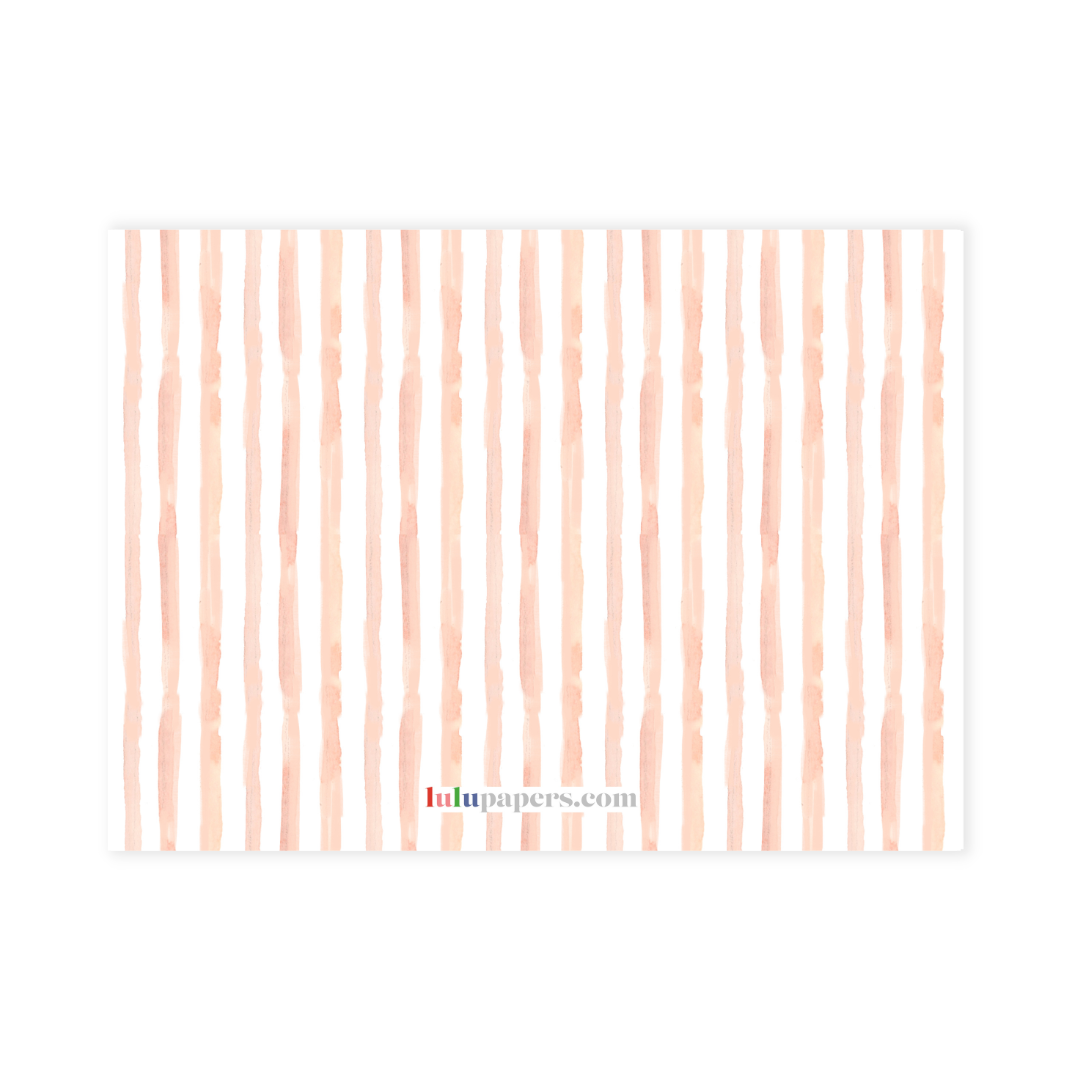 Spring Bunny Personalized Large Flat Note Cards