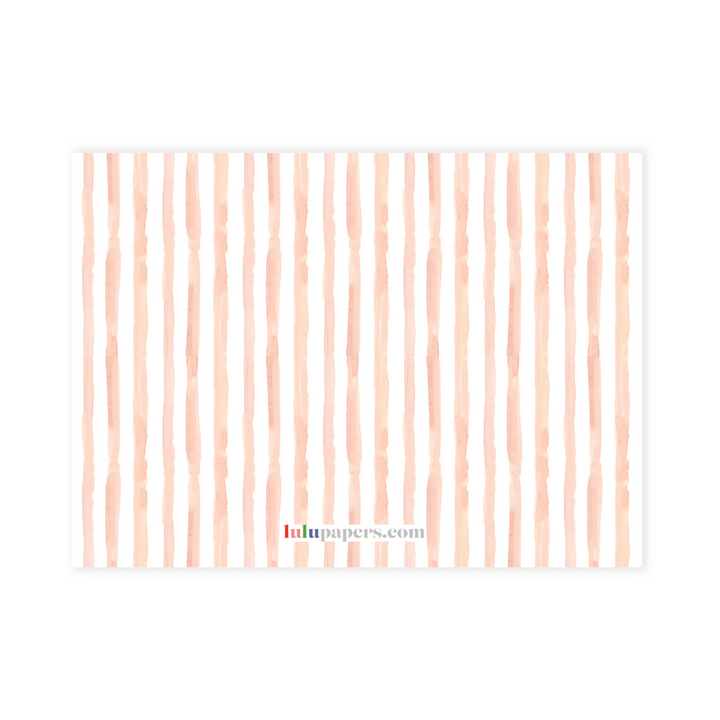 Spring Bunny Personalized Large Flat Note Cards