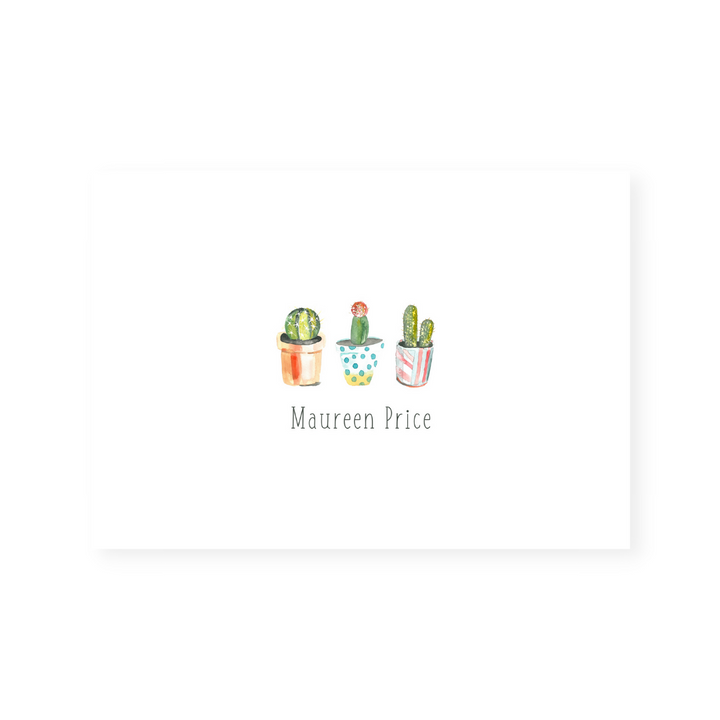 Cacti Personalized Note Cards
