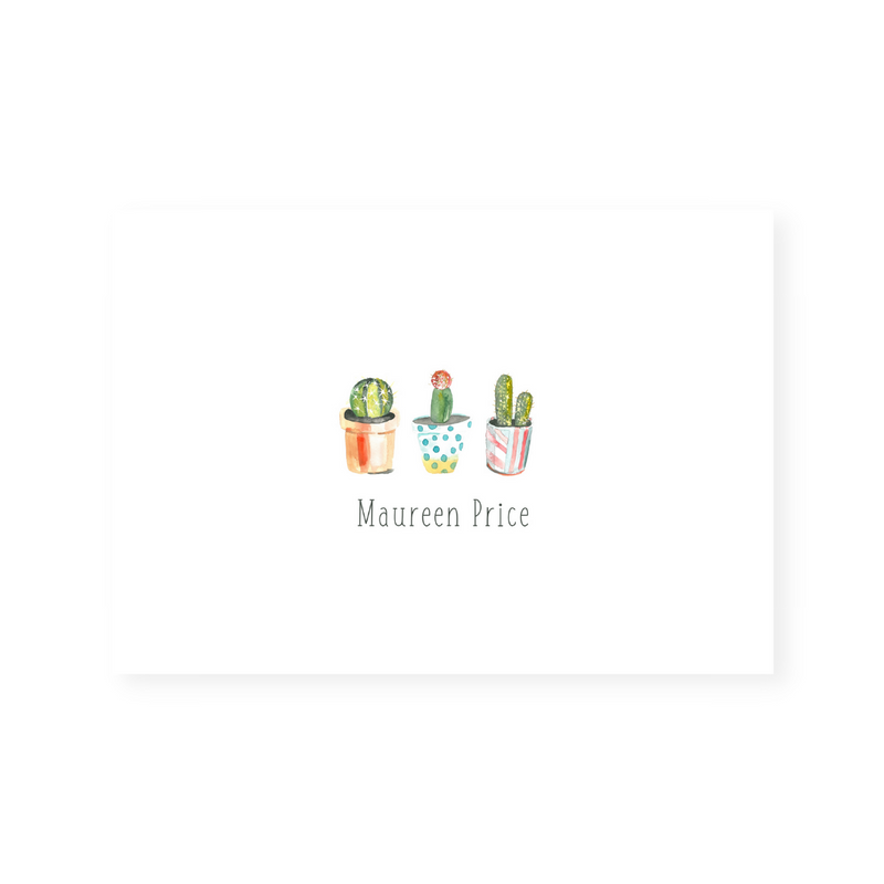 Cacti Personalized Note Cards
