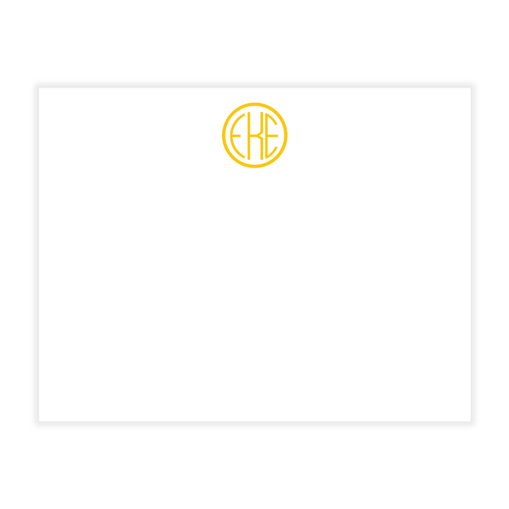 Custom Monogrammed Flat Note Cards- design your own!