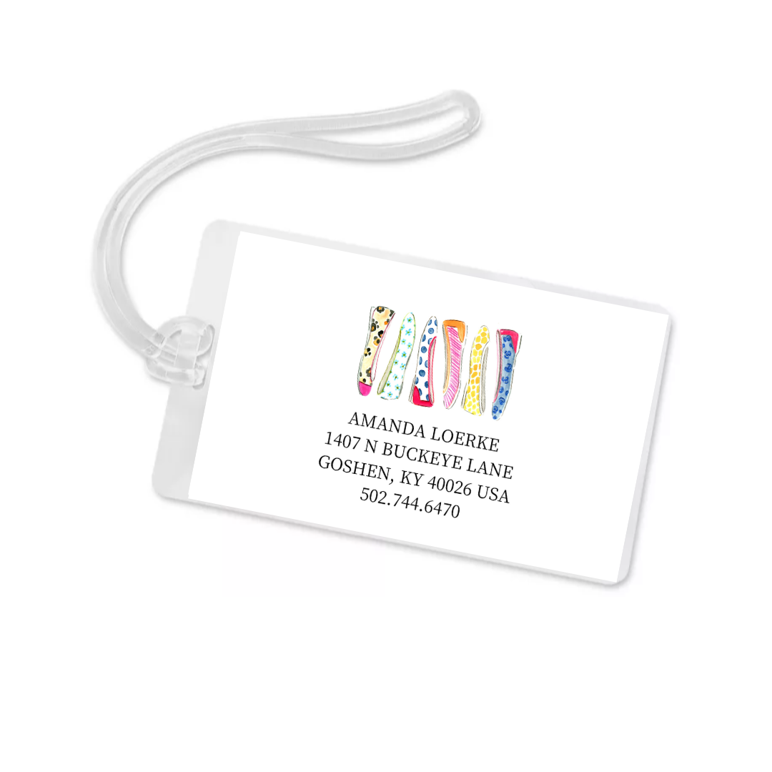 Fabulous Flats Bag Tag