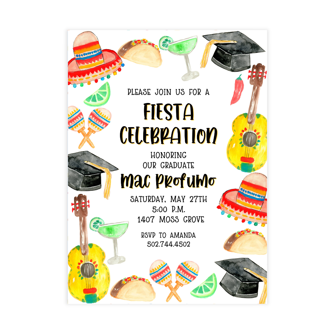 Graduation Fiesta Invitation
