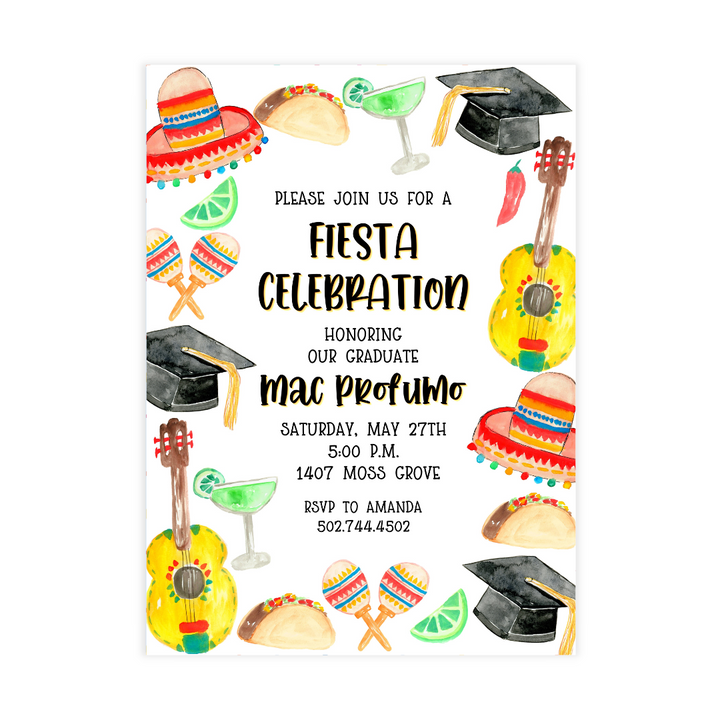 Graduation Fiesta Invitation