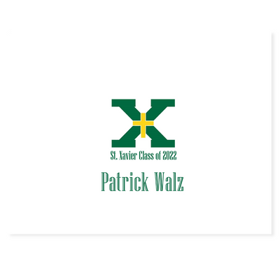 School Logo Personalized Note Cards
