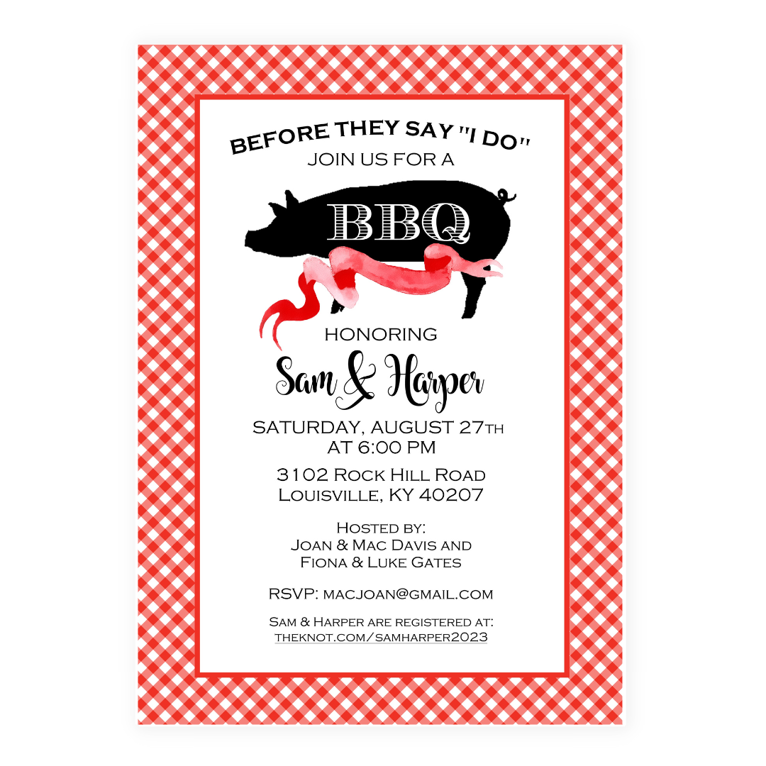 "I Do" BBQ Invitation