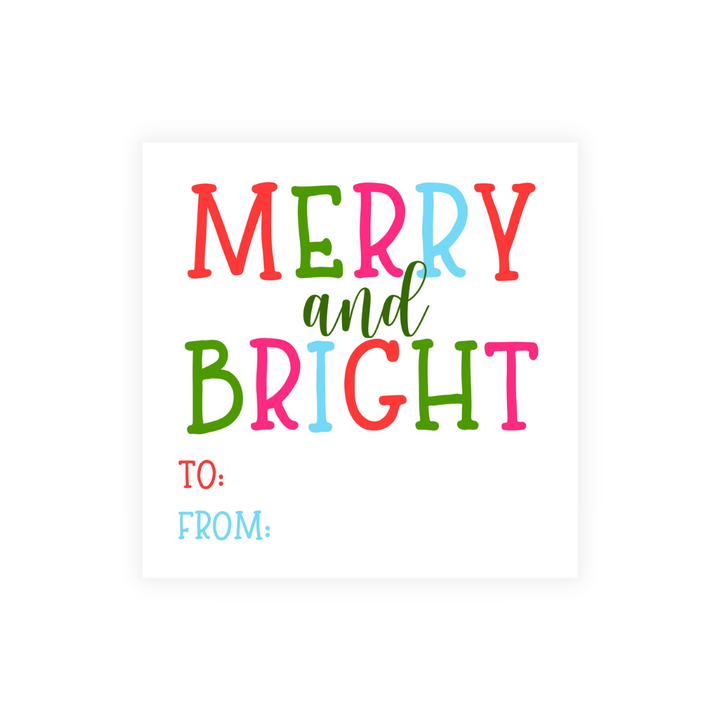 Merry and Bright Holiday Stickers
