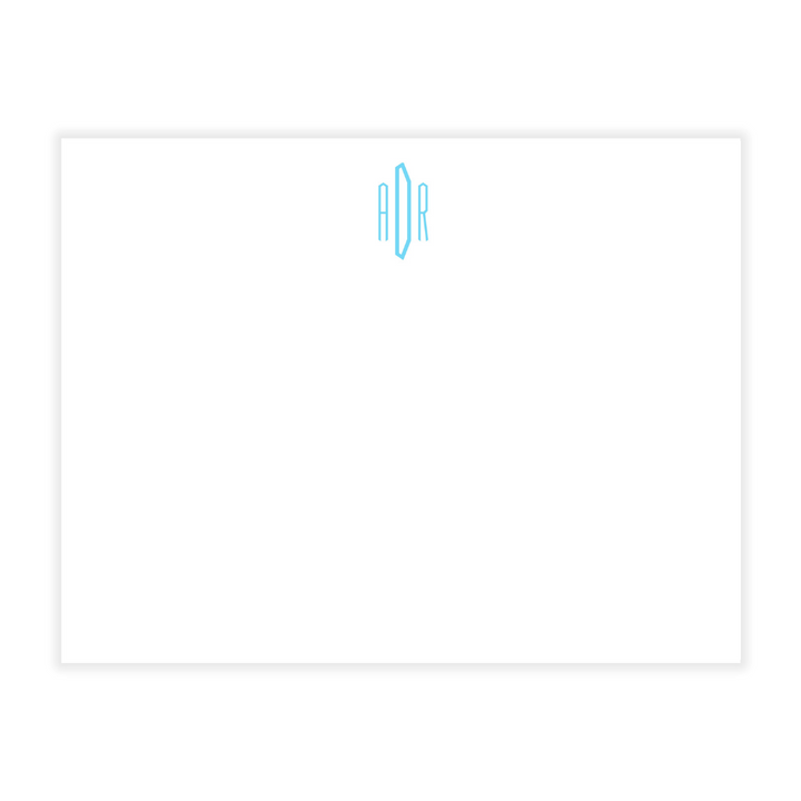 Custom Monogrammed Flat Note Cards - design your own!