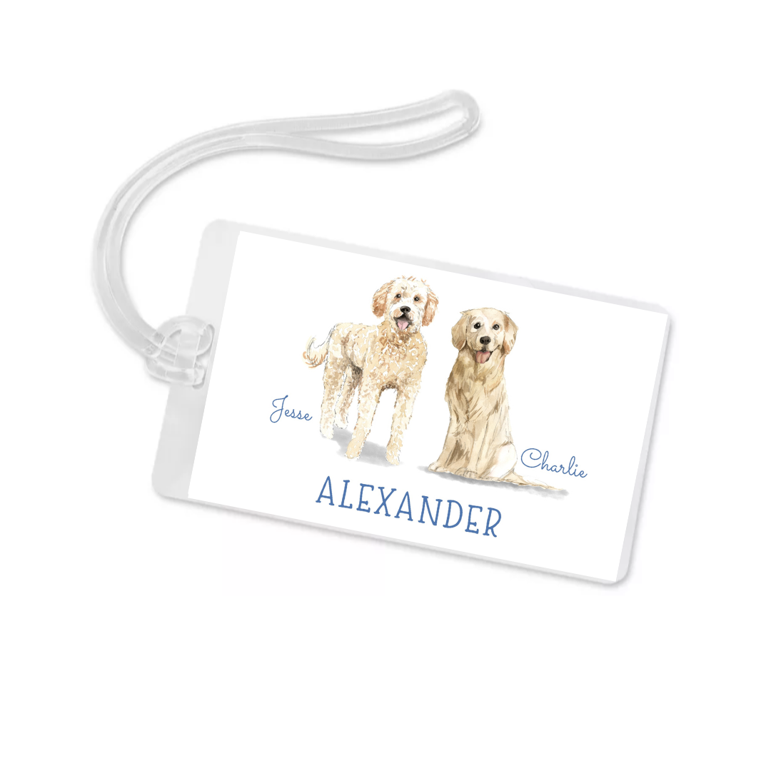 Golden Dogs Bag Tag- customize!