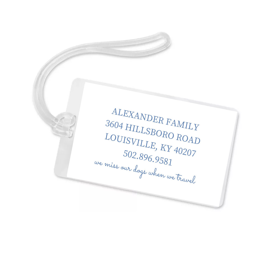 Golden Dogs Bag Tag- customize!