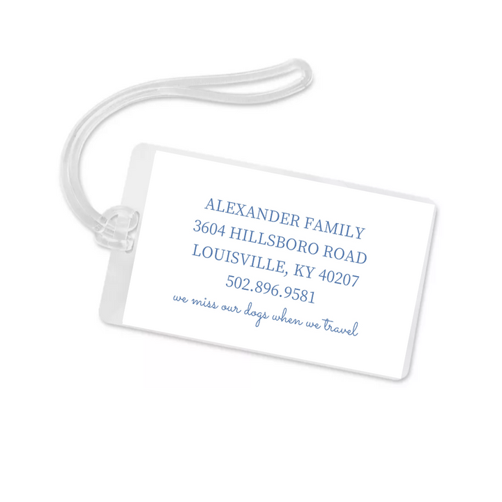 Golden Dogs Bag Tag- customize!