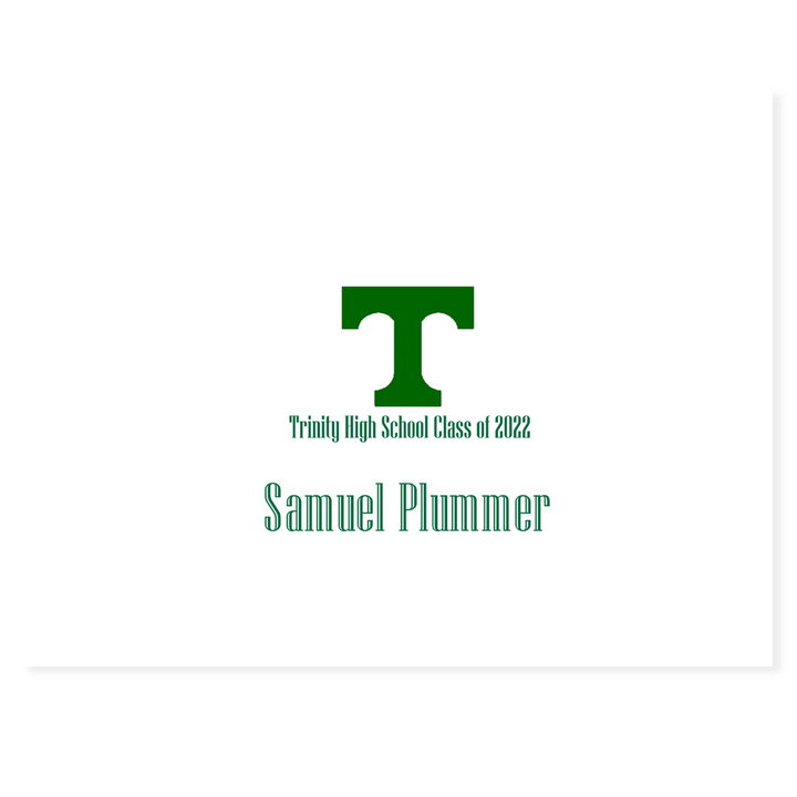 School Logo Personalized Note Cards