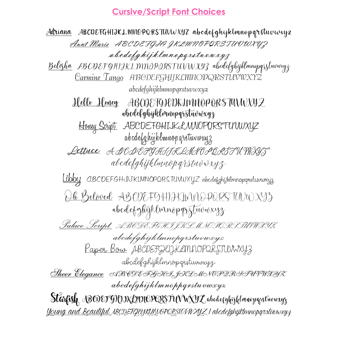 Border and Name Large Flat Note Cards- customizable!