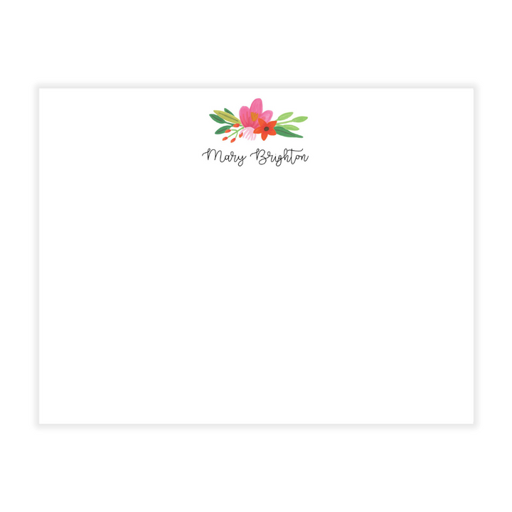 Sweet Floral Swag Flat Note Cards
