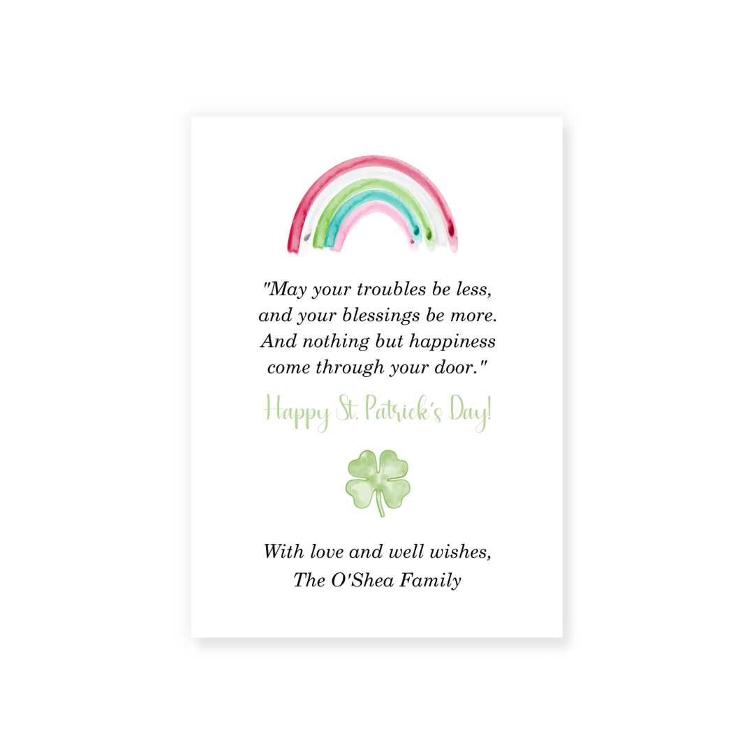 Rainbow St. Patrick's Day Cards