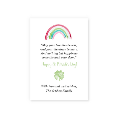 Rainbow St. Patrick's Day Cards