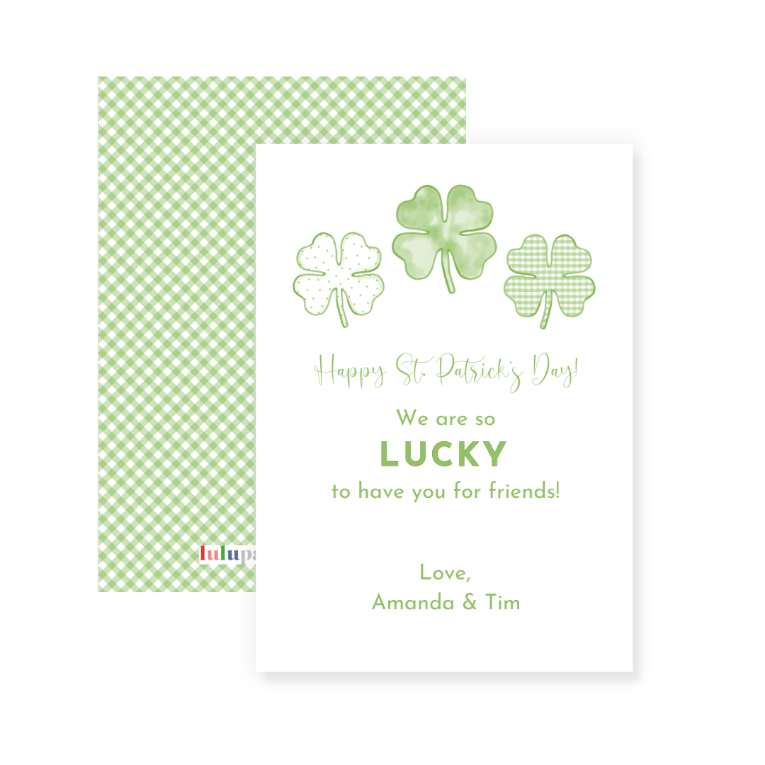St. Patrick's Day Cards- LUCKY friend