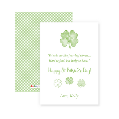 Four-Leaf Clovers St. Patrick's Day Cards