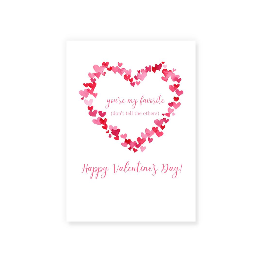 You're My Favorite Valentine Cards