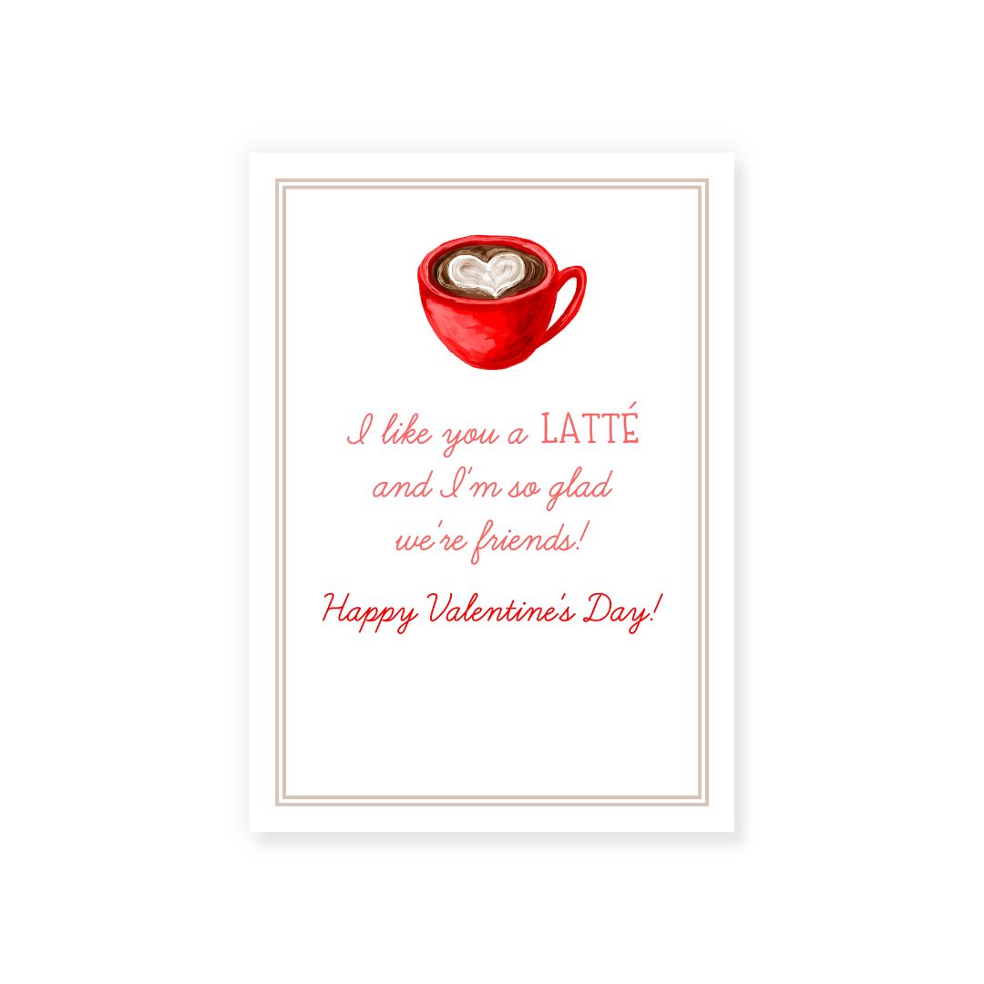 Latte Valentine Cards